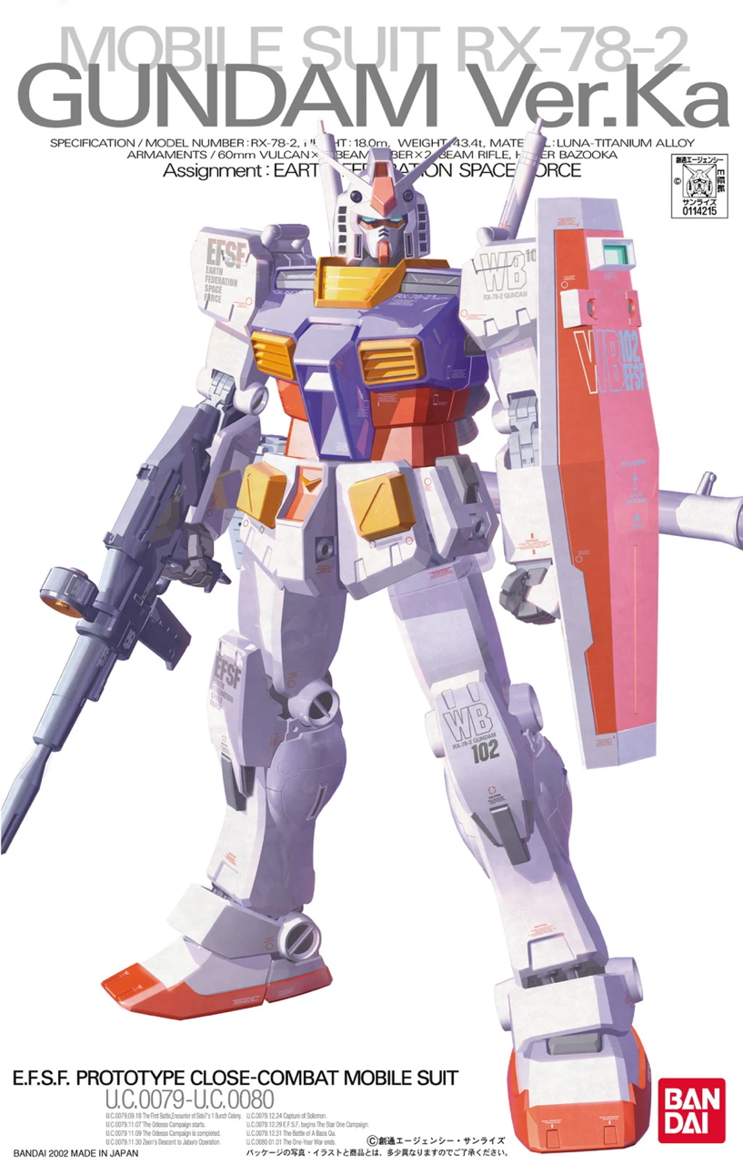 Bandai MG RX-78-2 Gundam Ver. Ka