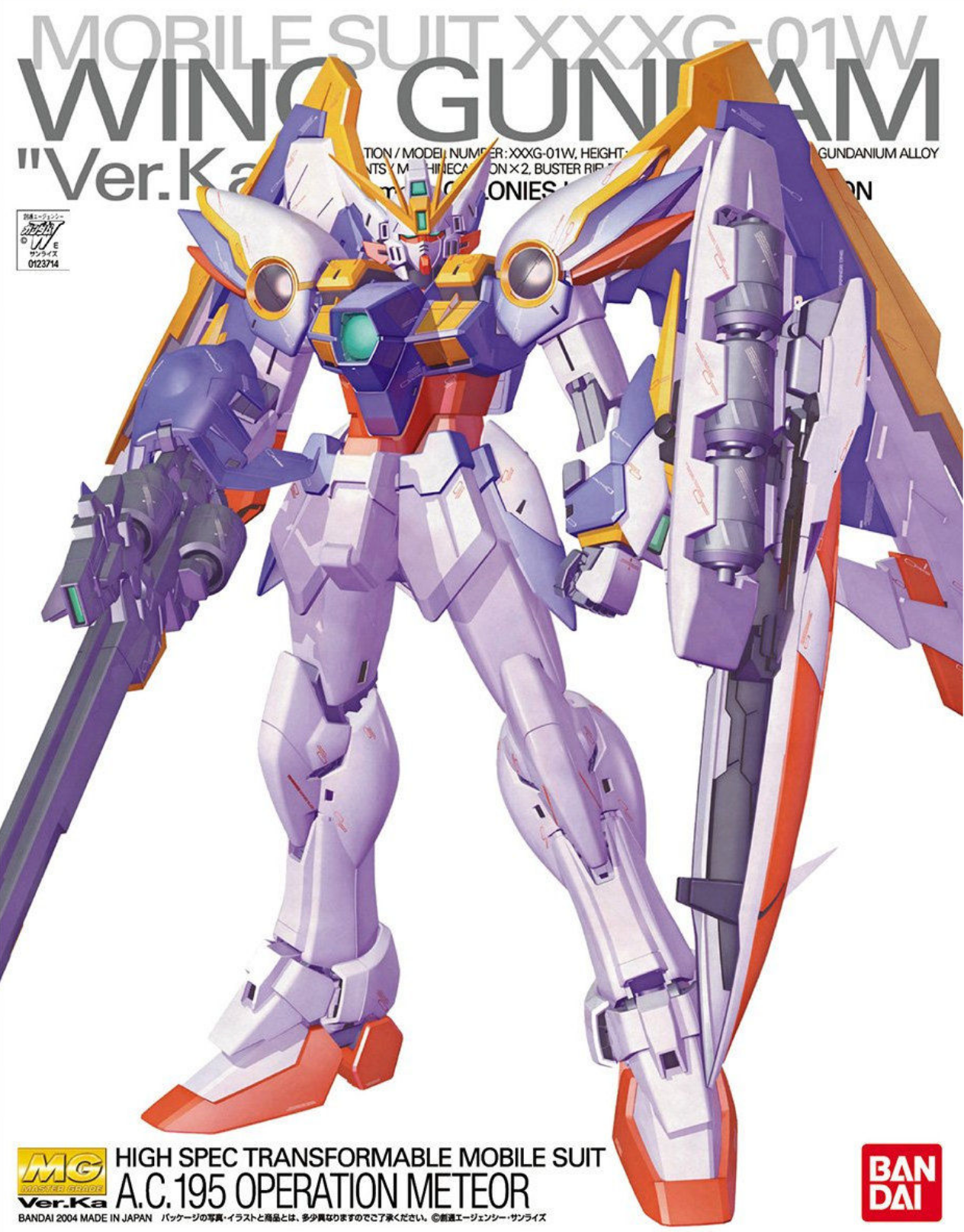 Bandai MG XXXG-01W Wing Gundam Ver.Ka