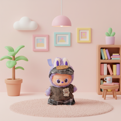 Mini Labubu Cute Bear Outfit