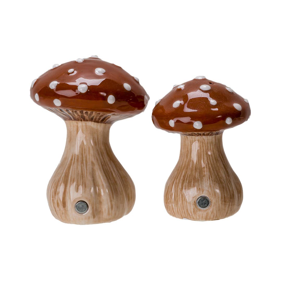 Toadstool Mushrooms Salt and Pepper Shaker Set