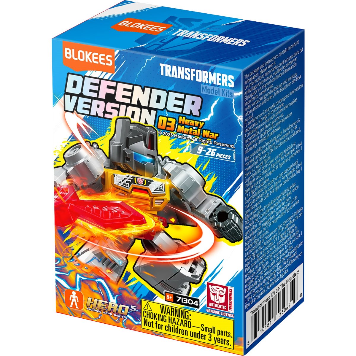 Transformers Defender Version 03 Heavy Metal War Blokees Mini Model Blind Box