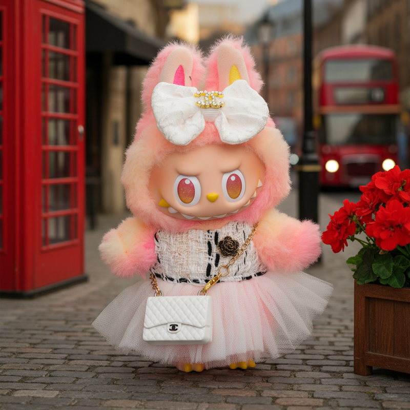 Labubu Cute French Styled Dress Set