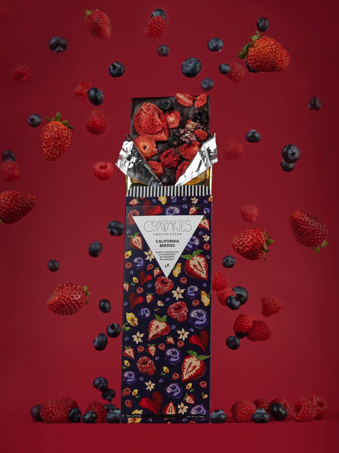 California Berries Dark Chocolate Strawberry Raspberry
