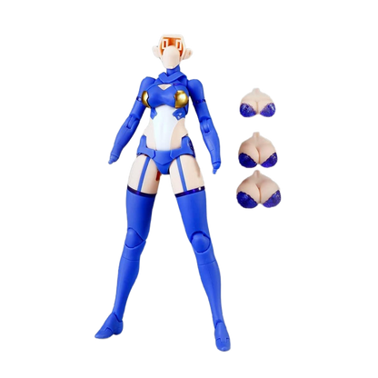 Kotobukiya Megami Device Auv Susanowo Souen w/ D House 1/12 Model Kit Mecha Girl Blue Version