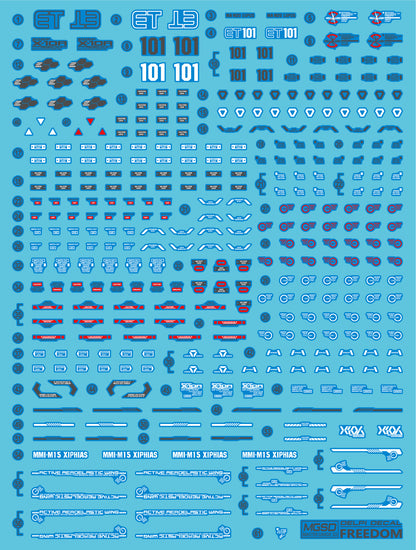 Delpi Decal Waterslide Decals for MGSD Freedom