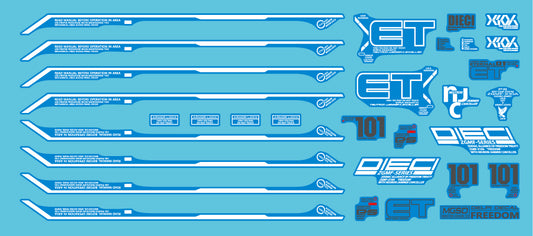 Delpi Decal Waterslide Decals for MGSD Freedom
