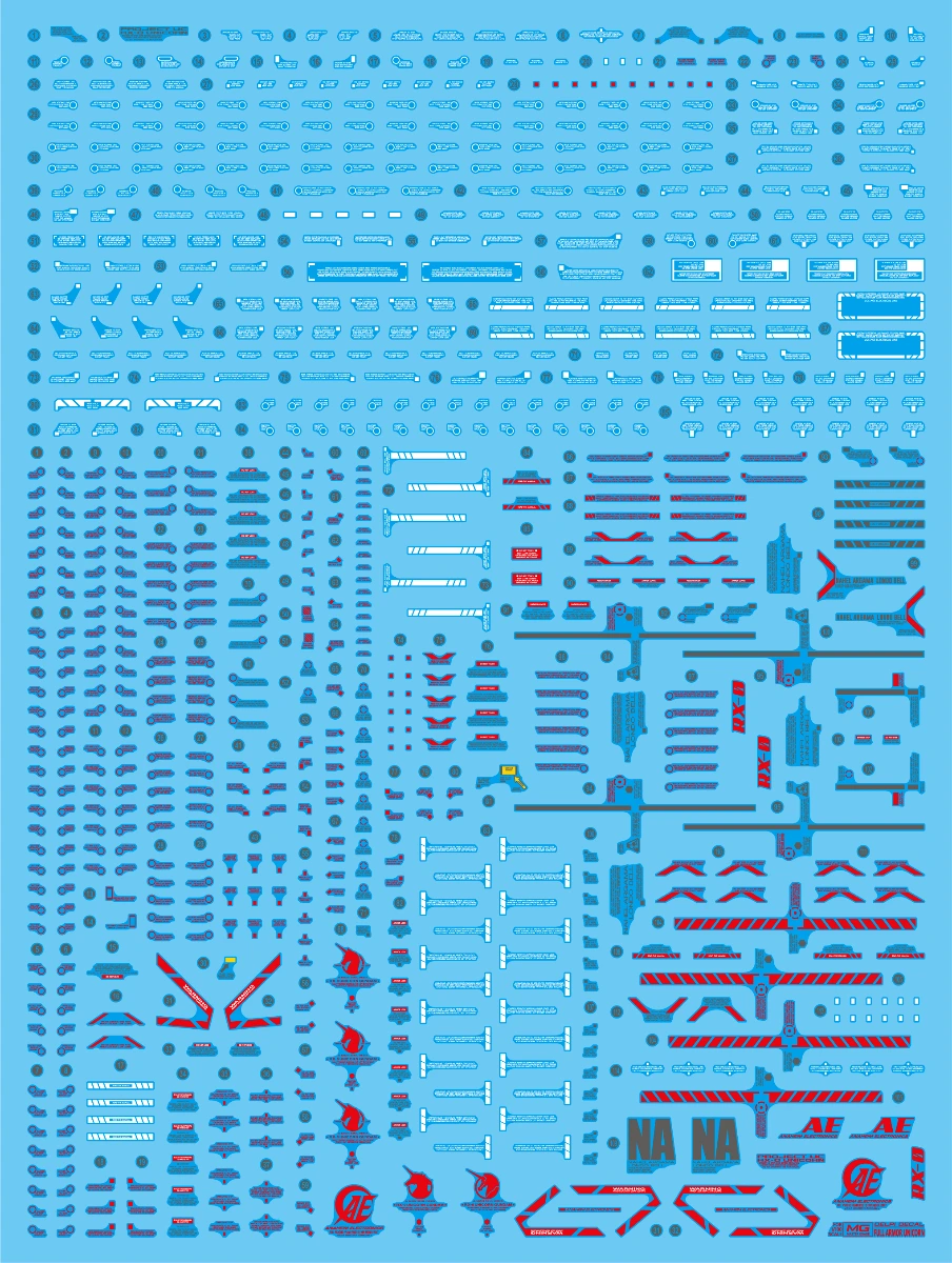 Delpi Decal Waterslide Decals for MG Full Armor Unicorn