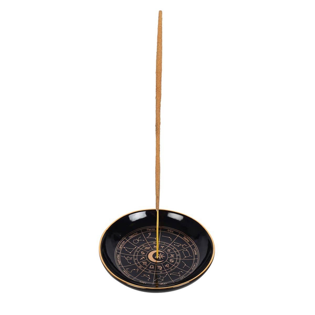 Astrology Wheel Ceramic Incense Holder