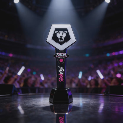 KPOP Demon Hunters Official Saja Boys Light Stick Set with Light Stick Ring
