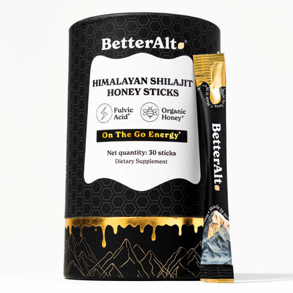 BetterAlt GOLD+ Shilajit Honey Sticks - Classic